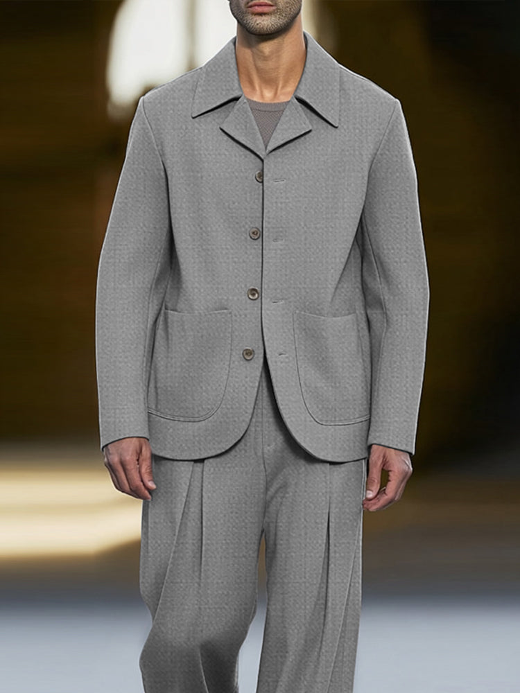 Ensemble de Costume Mince Smart Casual Moderne