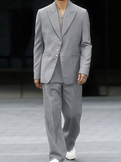 Ensemble assorti de blazer fin décontracté