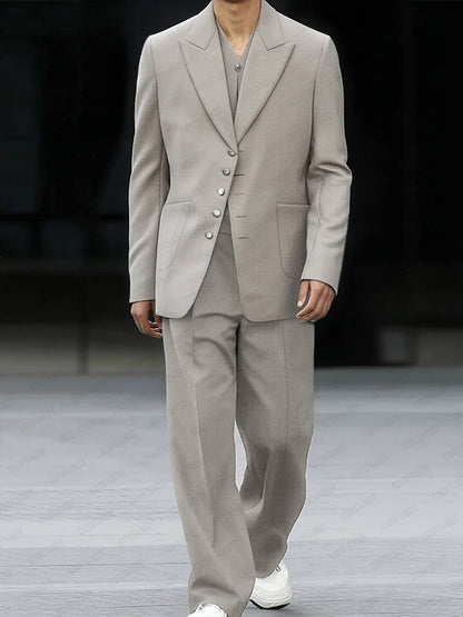 Ensemble assorti de blazer fin décontracté