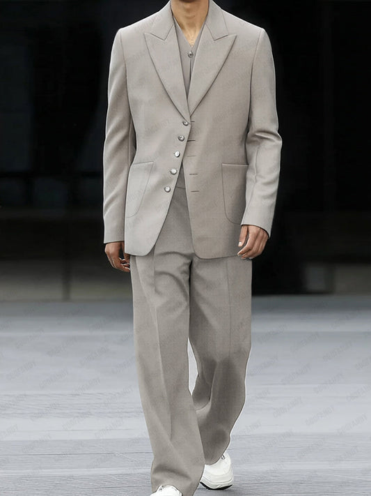 Ensemble assorti de blazer fin décontracté