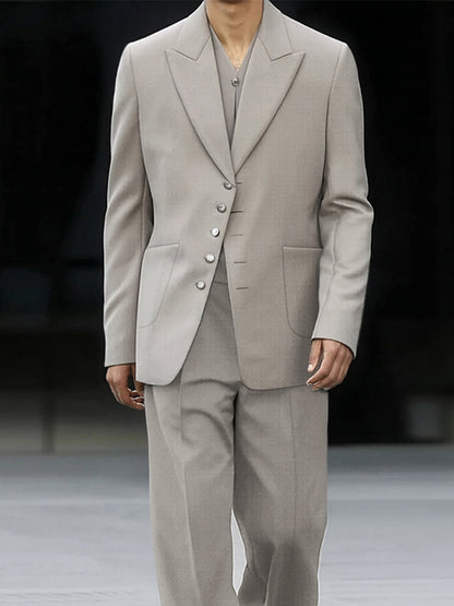 Ensemble assorti de blazer fin décontracté