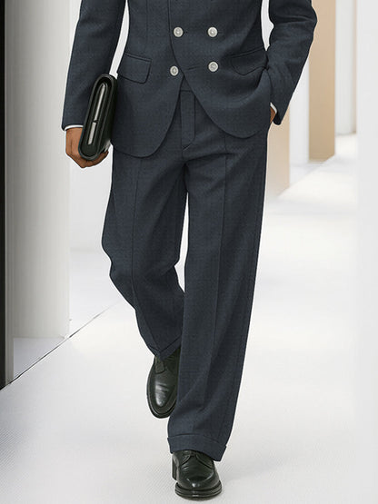 Ensemble de Costume Fin Élégant à Double Boutonnage