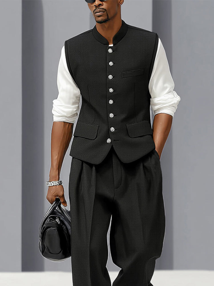 Veste et pantalon mince décontracté urbain