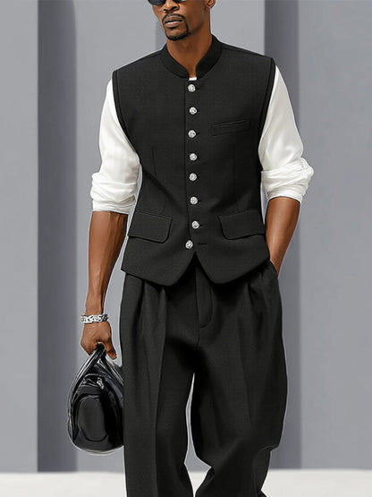 Veste et pantalon mince décontracté urbain