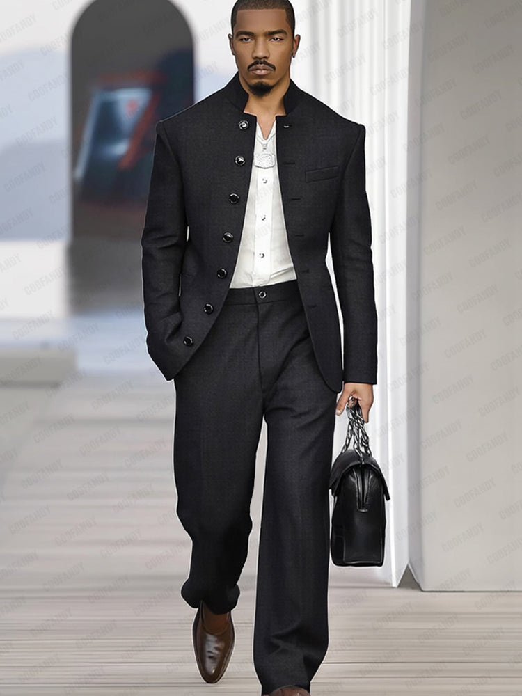 Ensemble de Costume Fin Inspiré Vintage Élégant