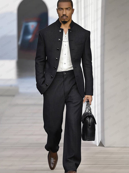 Ensemble de Costume Fin Inspiré Vintage Élégant