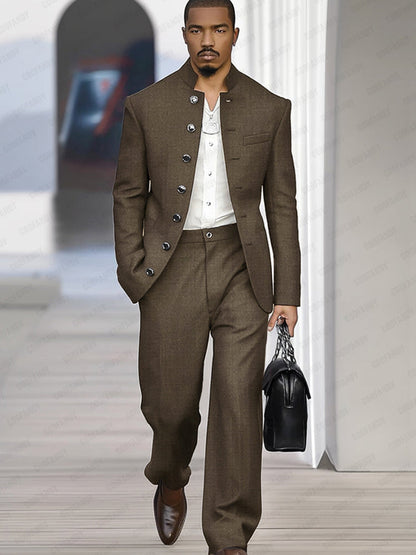 Ensemble de Costume Fin Inspiré Vintage Élégant