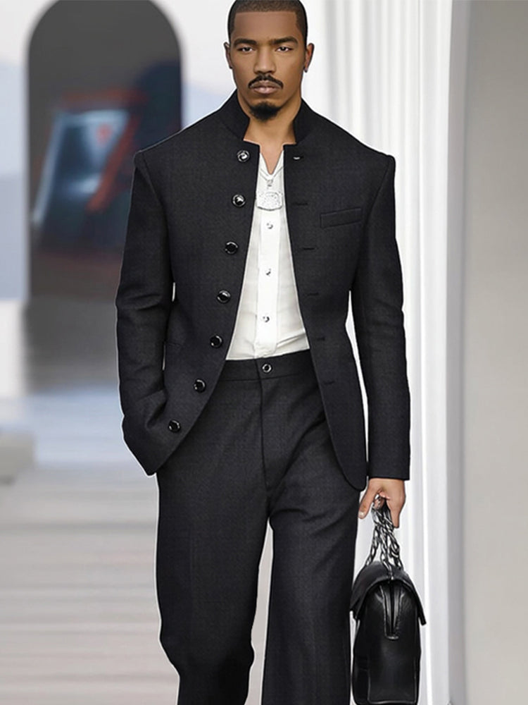 Ensemble de Costume Fin Inspiré Vintage Élégant