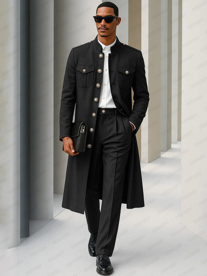 Ensemble de Manteau et Pantalon Élégant Smart Casual