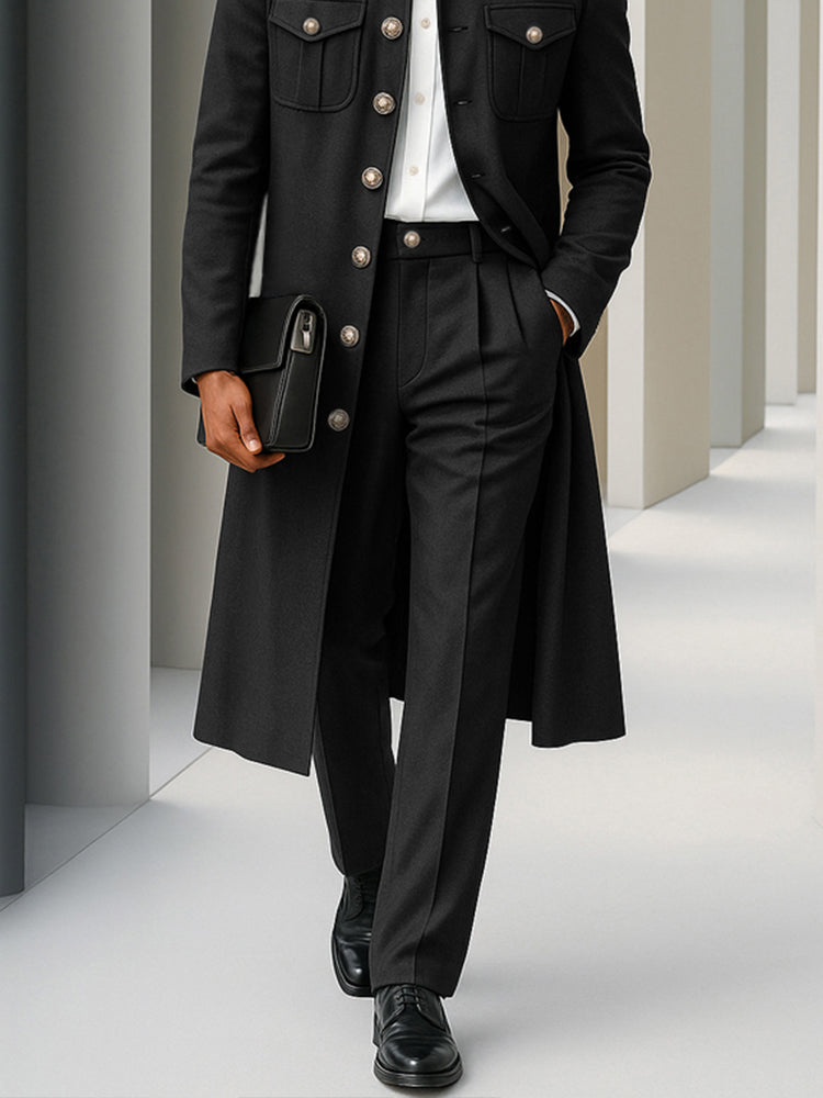 Ensemble de Manteau et Pantalon Élégant Smart Casual