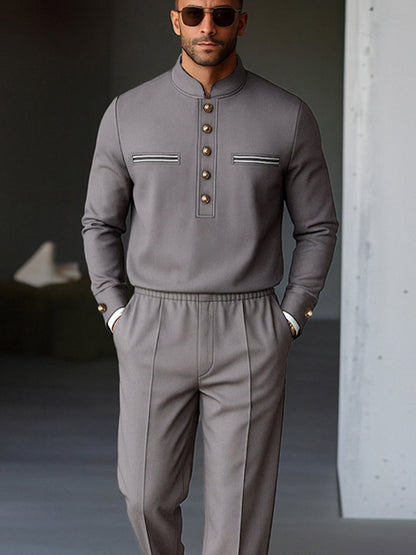 Ensemble assorti style militaire décontracté