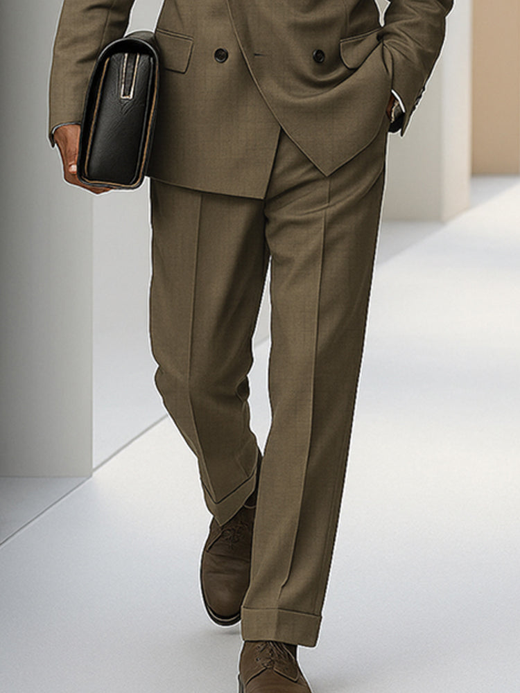 Ensemble de Costume Double Boutonnage Élégant pour Hommes