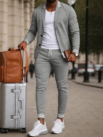 Ensemble de Pantalon Blazer Inspiré du Sport