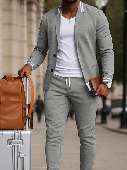 Ensemble de Pantalon Blazer Inspiré du Sport