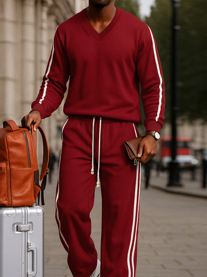 Ensemble de Sport avec Rayures Latérales en 2 Pièces