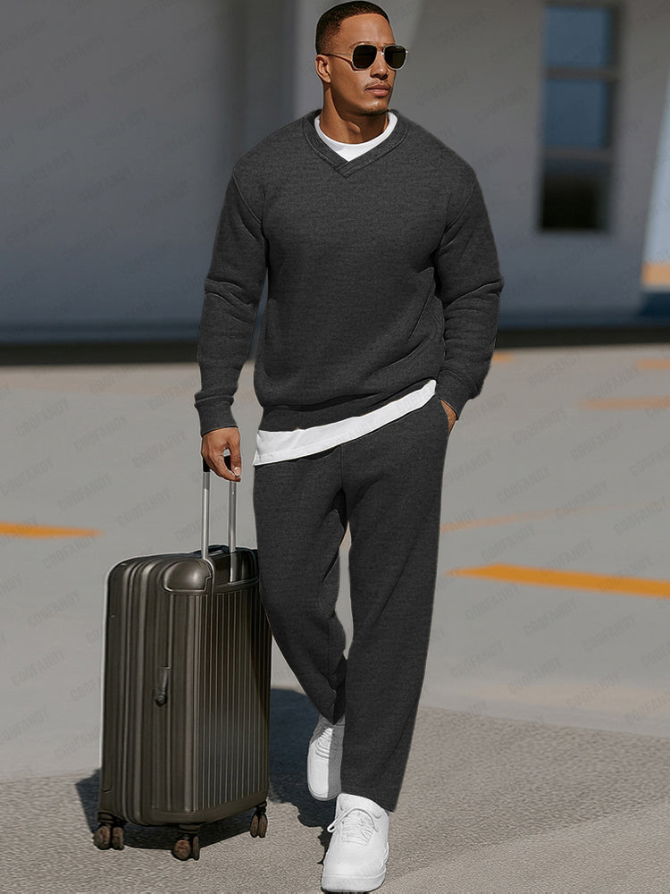 Confort Intemporel Ensemble de Sweat 2 Pièces