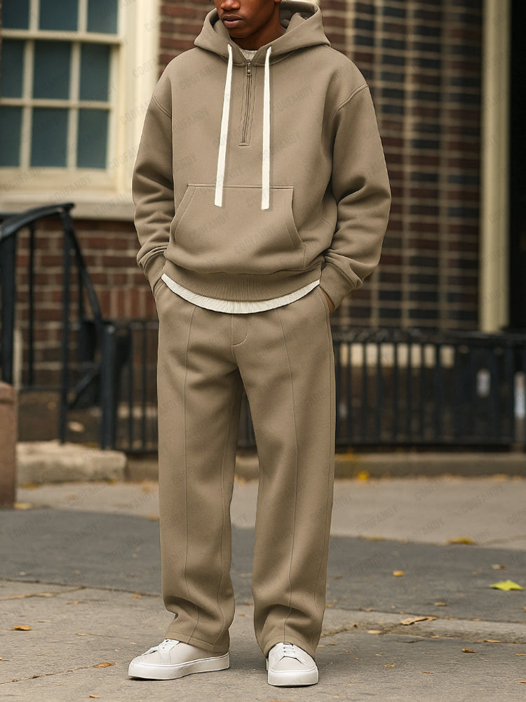 Ensemble de Sweat à Capuche Ample et Pantalons Jogger