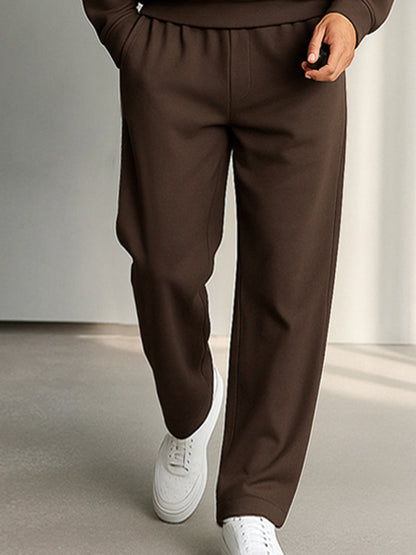 Ensemble Haut Col Montant Minimaliste et Pantalon Droit
