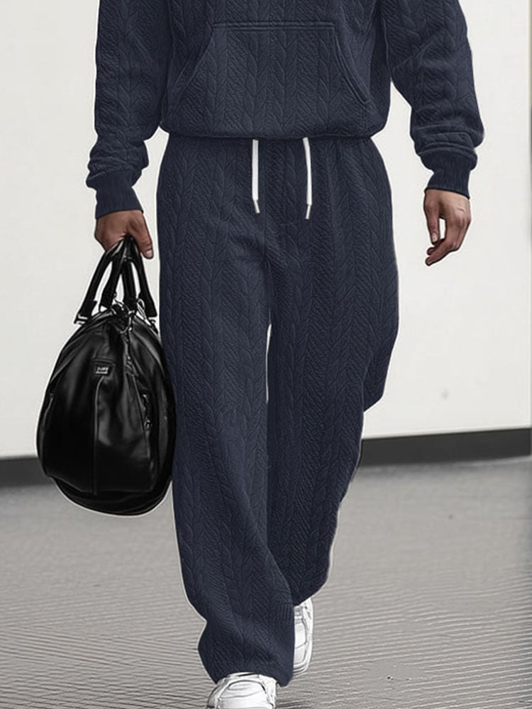 Ensemble 2 pièces Jacquard Loose Fit Athleisure