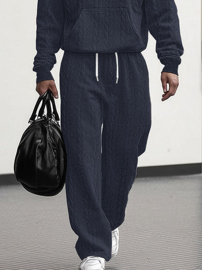 Ensemble 2 pièces Jacquard Loose Fit Athleisure