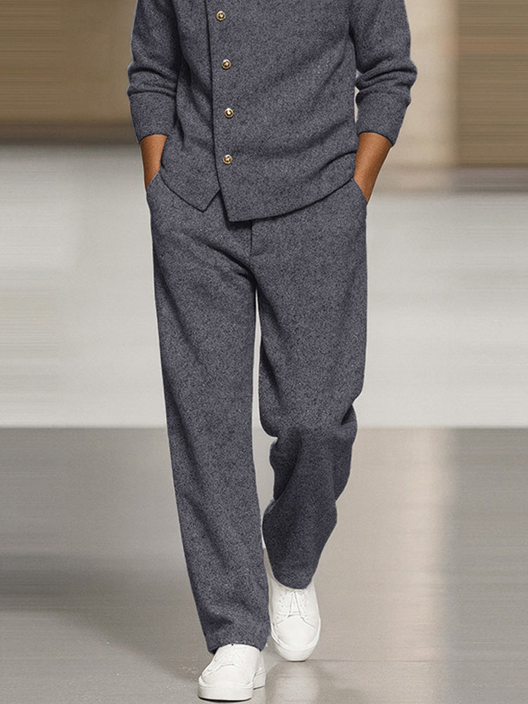 Ensemble de Pull à Col Roulé Décontracté Chic