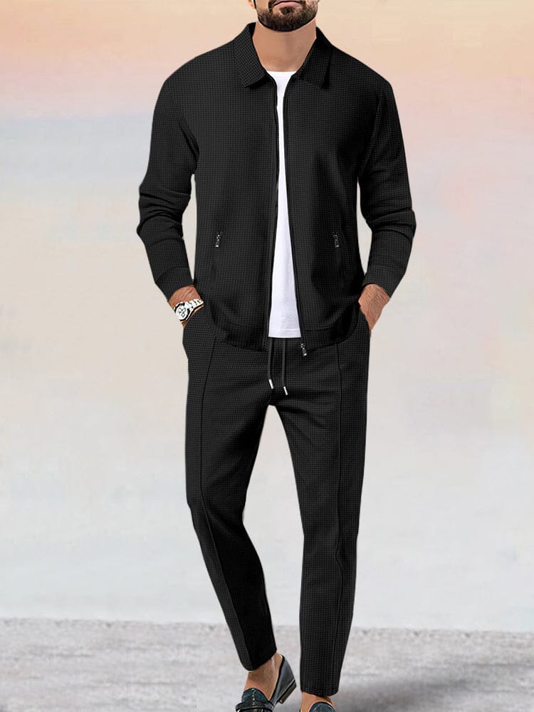 Ensemble de Veste Waffle Douce Athleisure