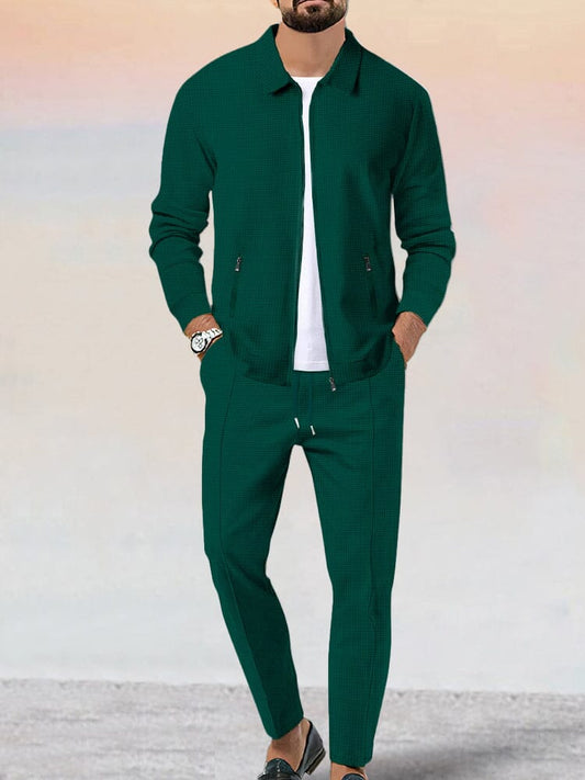 Ensemble de Veste Waffle Douce Athleisure