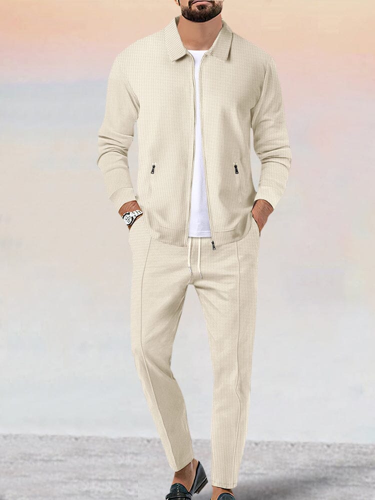 Ensemble de Veste Waffle Douce Athleisure