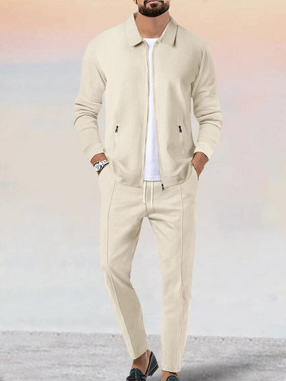 Ensemble de Veste Waffle Douce Athleisure