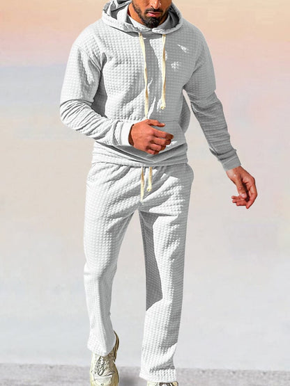 Ensemble de Hoodie Waffle Athleisure Stylé