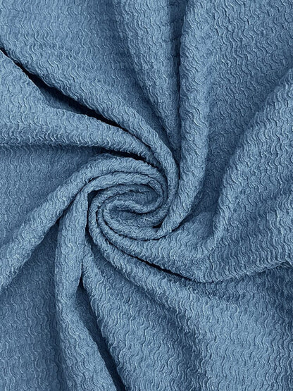 Ensemble de Chemise Texturée en Vagues d'Eau Décontracté