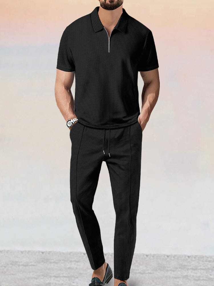 Ensemble 2 Pièces Waffle Athleisure