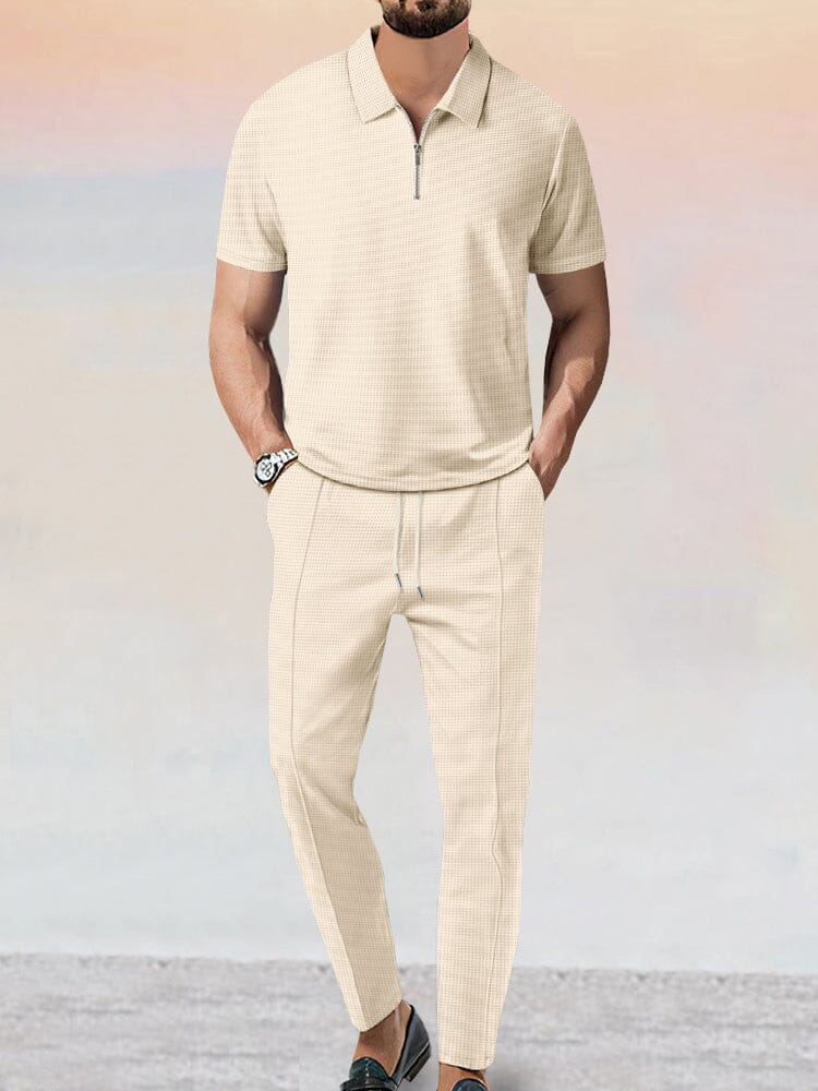 Ensemble 2 Pièces Waffle Athleisure