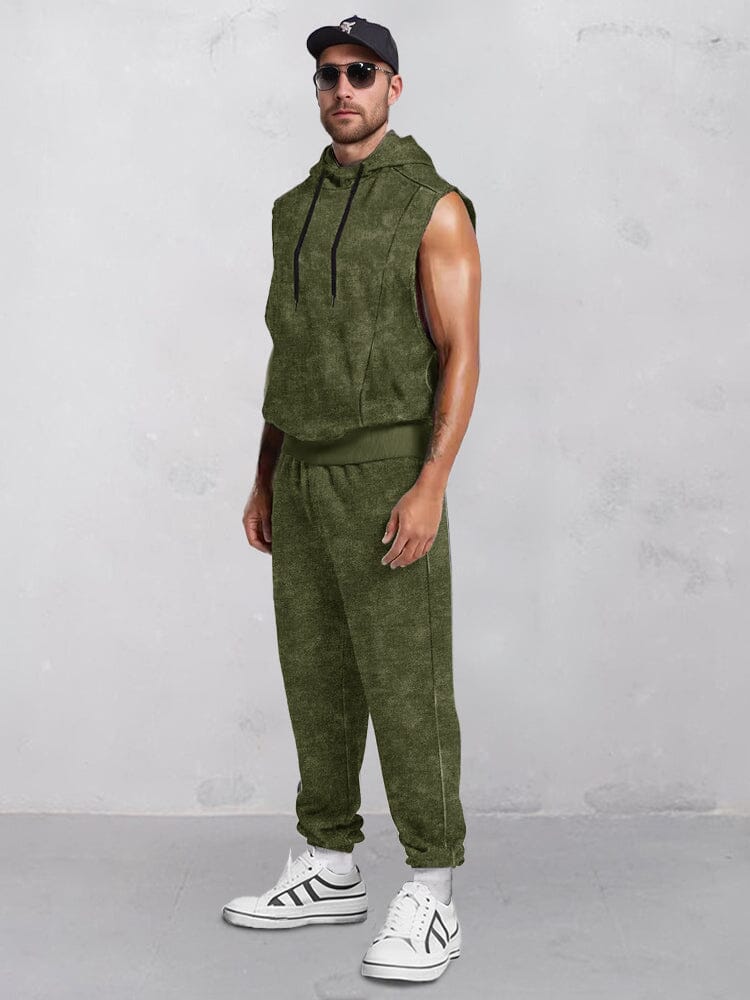 Ensemble Débardeur à Capuche Athleisure