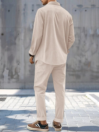 Ensembles assortis en velours côtelé 2 pièces