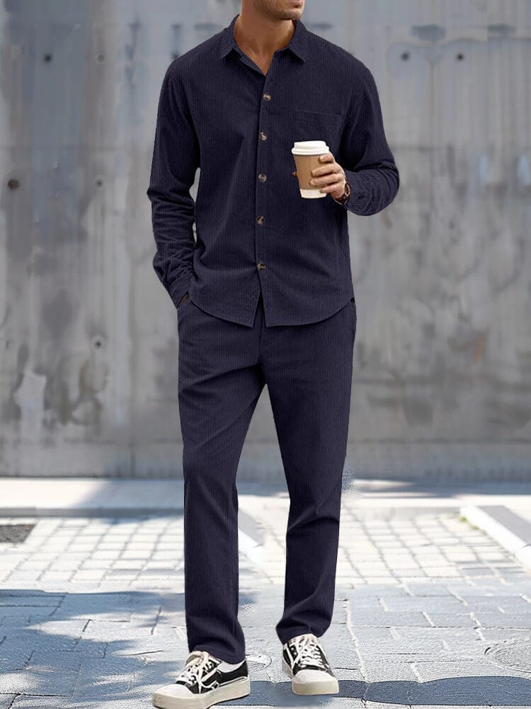 Ensembles assortis en velours côtelé 2 pièces