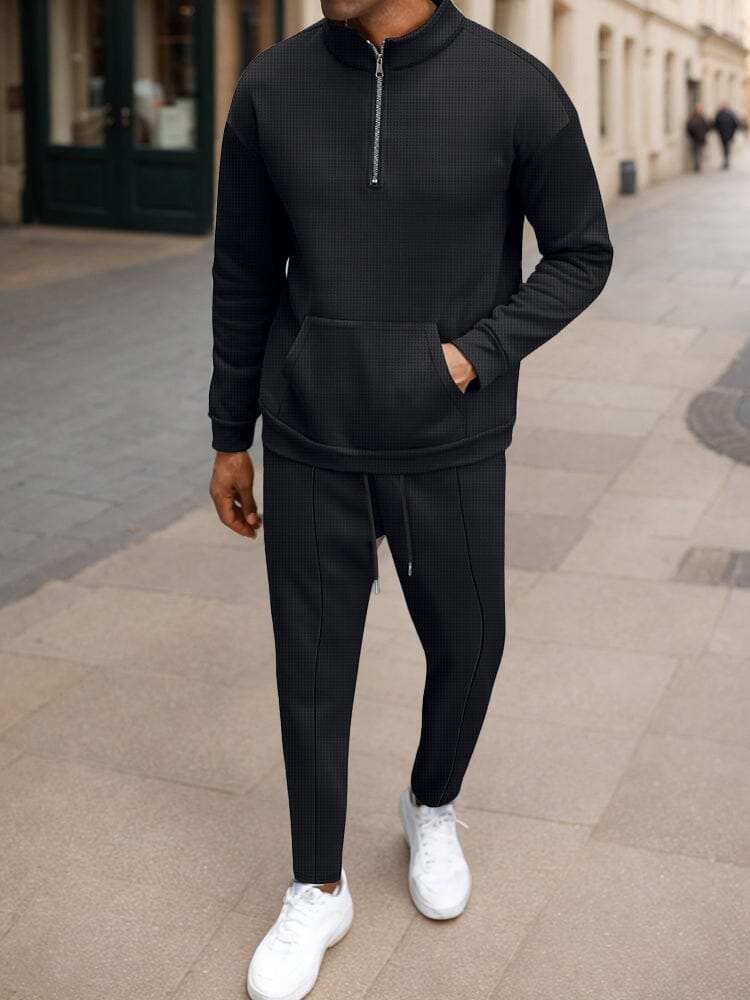 Ensemble assorti de mode urbaine athleisure en waffle