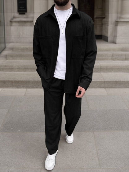 Ensembles assortis modernes en velours côtelé 2 pièces