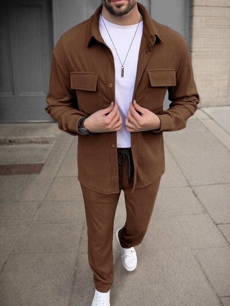 Ensemble en velours côtelé essentiel 2 pièces