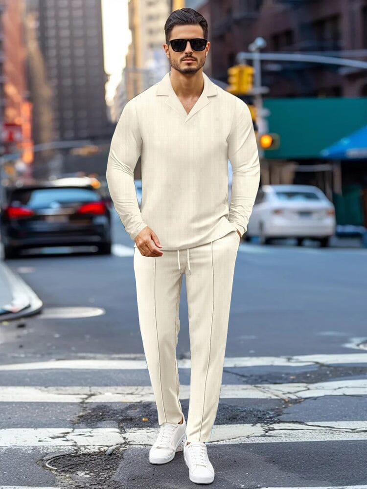 Ensemble de survêtement en gaufre polyvalent