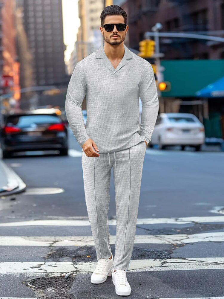 Ensemble de survêtement en gaufre polyvalent