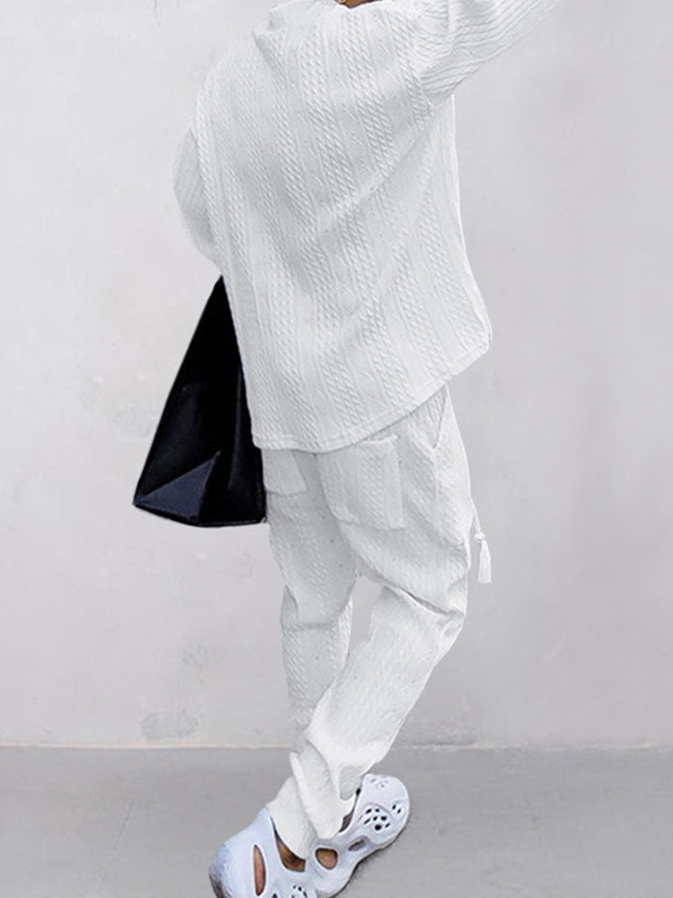 Ensemble Jacquard à Câble Athleisure