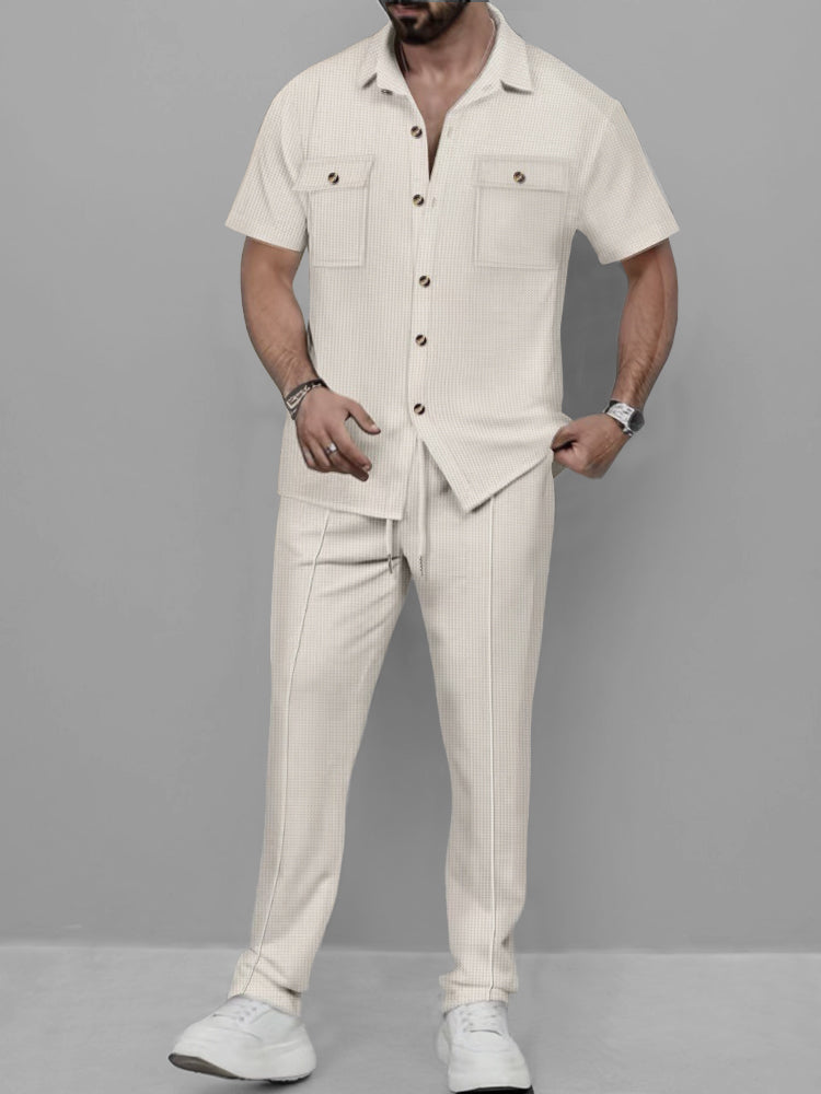 Ensemble Décontracté Waffle Chic Urbain