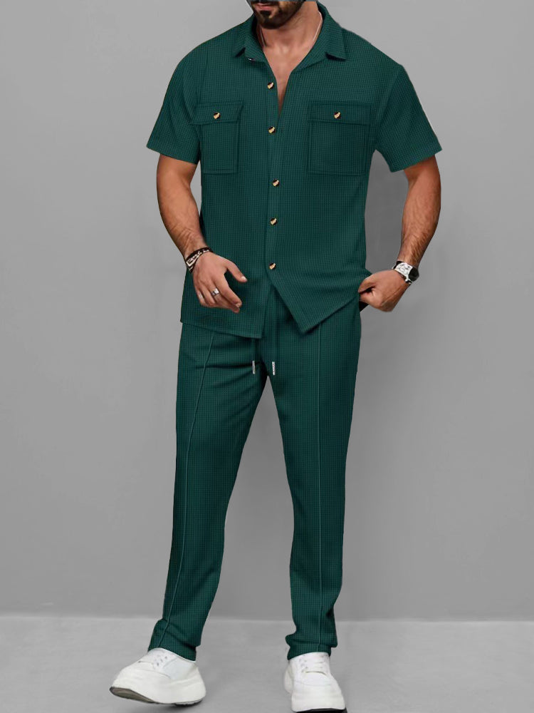 Ensemble Décontracté Waffle Chic Urbain