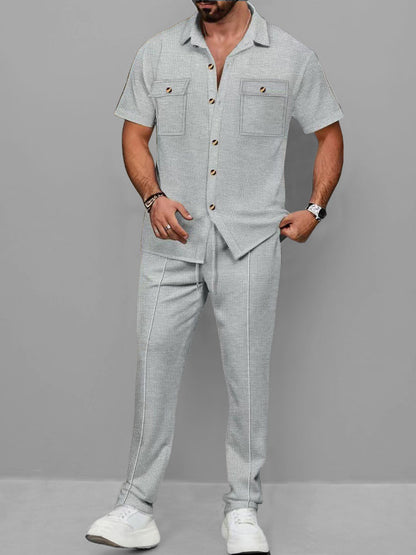 Ensemble Décontracté Waffle Chic Urbain