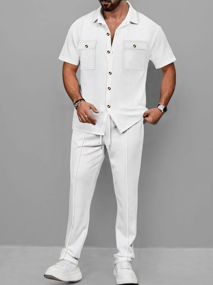 Ensemble Décontracté Waffle Chic Urbain