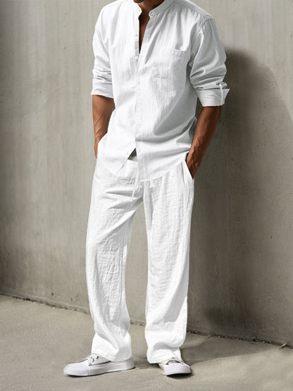 Ensemble de Chemise Simple et Décontractée en 100% Coton