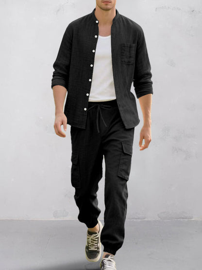 Ensemble de Chemise en Coton Premium et Pantalon