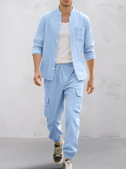 Ensemble de Chemise en Coton Premium et Pantalon