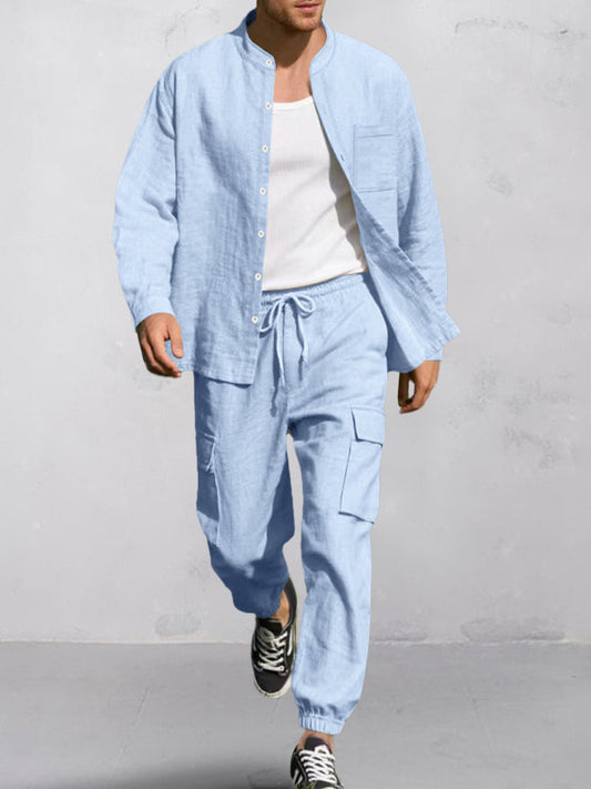 Ensemble de Chemise en Coton Premium et Pantalon